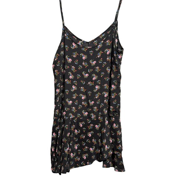 Thakoon Collective Women Black Multicolor Floral Mini Slip Dress Size 6 Pullover - Picture 5 of 6